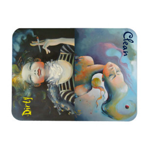 Ímã Máquina de lavar louça - limpe/indicador sujo