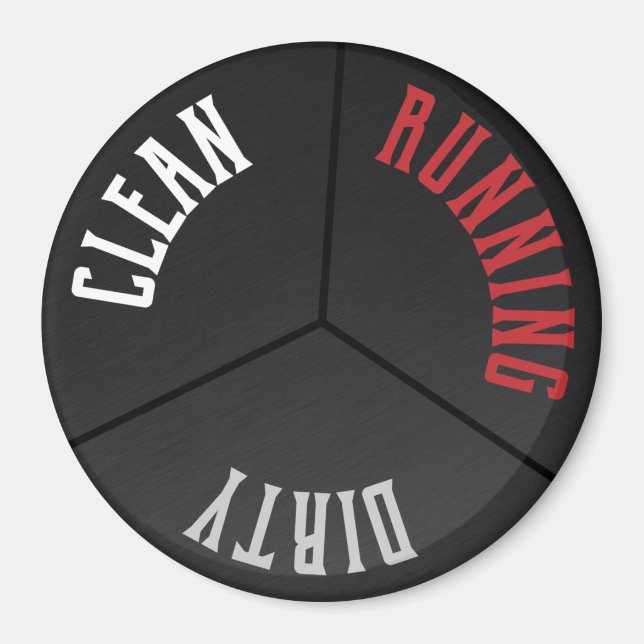 Imã Máquina de lavar louça sem manchas preta em funcio (Frente)