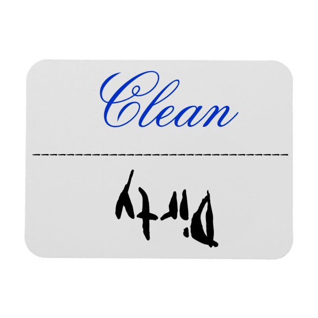 Ímã Máquina de lavar louça suja (Horizontal)