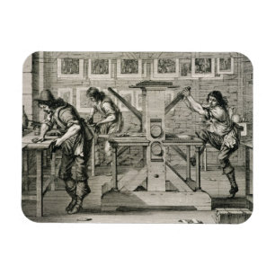 Ímã Máquina impressora francesa, 1642 (gravura)