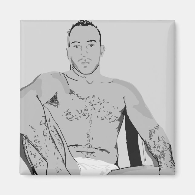 Imã Máquina Masculina Superior (Frente)