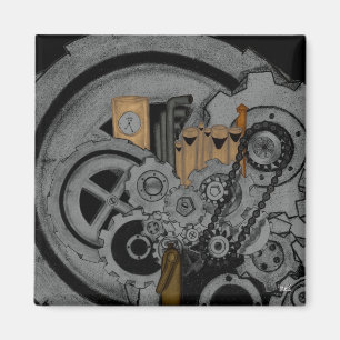 Imã Maquinaria de Steampunk