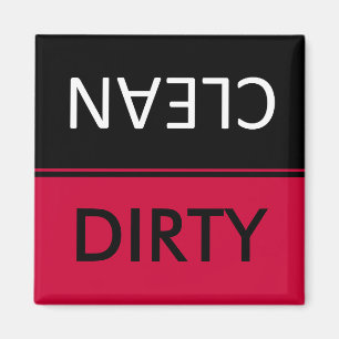 Imã Máquinas de lavar louça limpas sujas