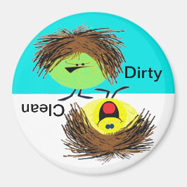 Imã Máquinas de lavar louça sujas ou limpas