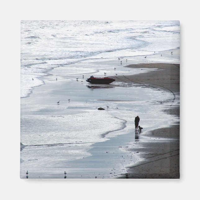 Imã Mar a caminho da costa ao anoitecer (Frente)