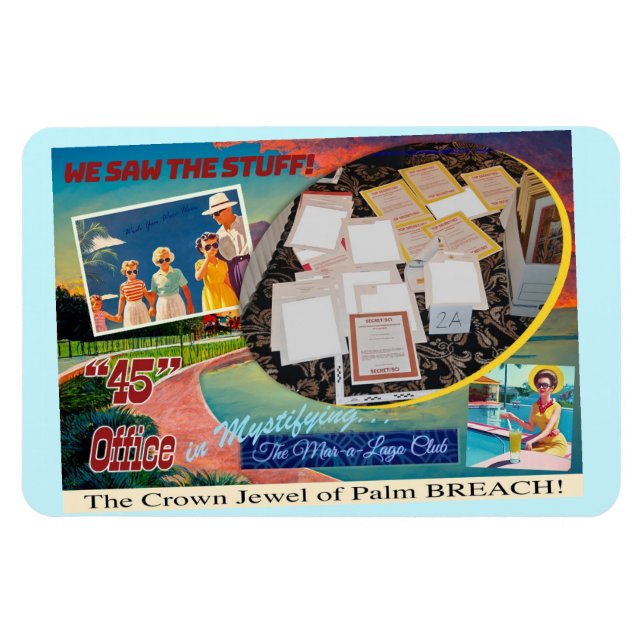 Ímã Mar-a-Lago TOP SECRET Magnet (Horizontal)