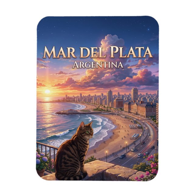Ímã Mar del Plata Argentina (Vertical)