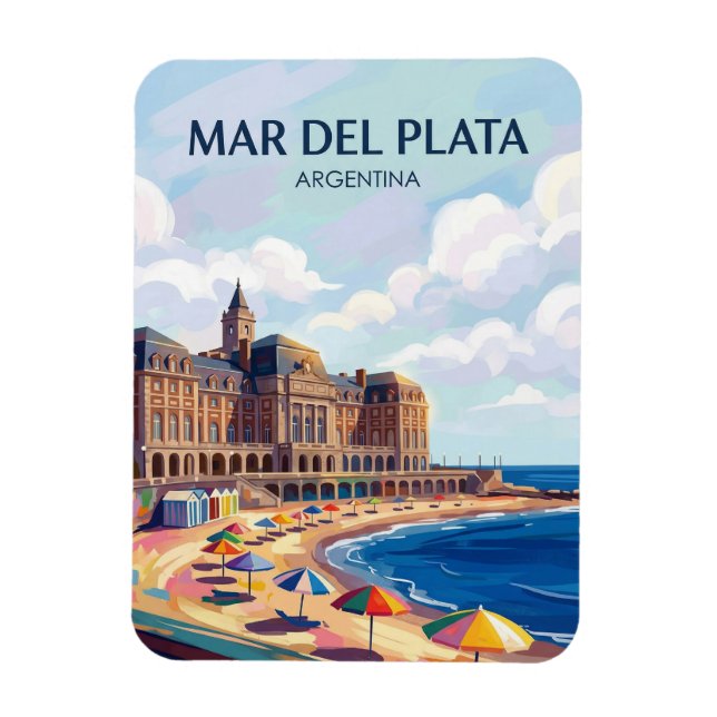Ímã Mar del Plata Argentina (Vertical)