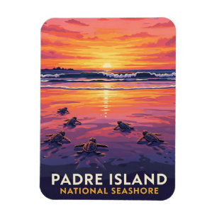 Ímã Mar Nacional da Ilha do Texas Padre