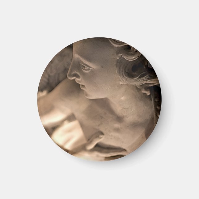 Imã Marble Angel Sculture Art Impressão (Frente)