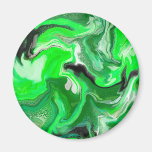Imã Marble Art digital verde