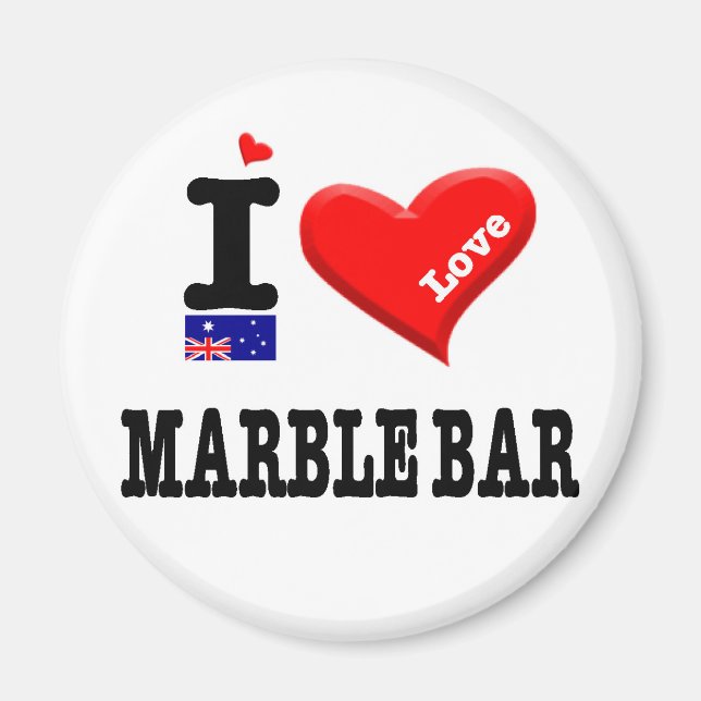 Imã Marble Bar - Eu Amo (Frente)