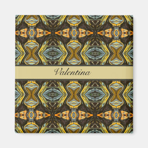 Imã Marble no estilo marrom personalizável