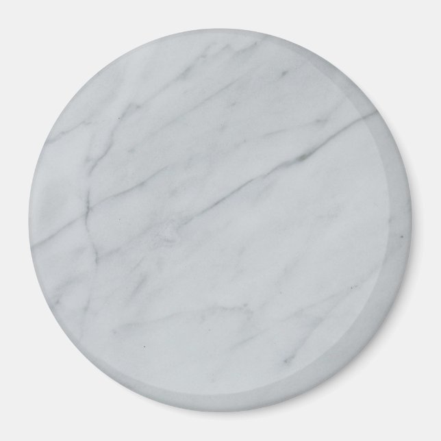 Imã Marble Stone White Magnet (Frente)