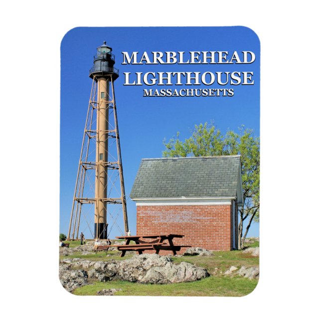 Ímã Marblehead Lighthouse, Massachusetts Flexi Magnet (Vertical)