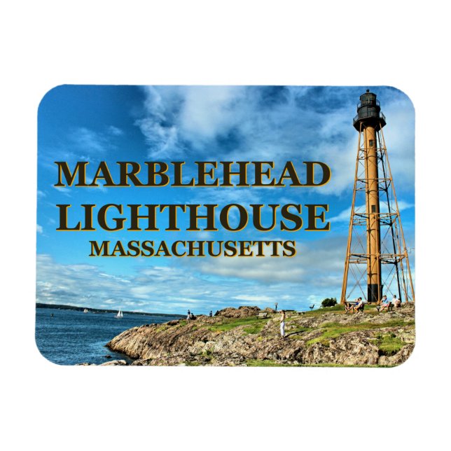 Ímã Marblehead Lighthouse, Massachusetts Flexi Magnet (Horizontal)