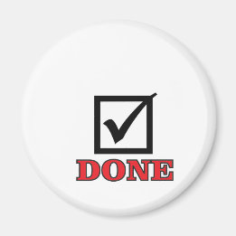 Imã marca de seleção concluída