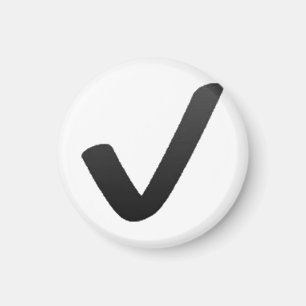 Imã Marca de verificação preta - Emoji