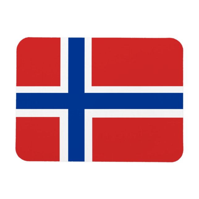 Ímã Marca Norueguesa Personalizada (Sinalizador Norske (Horizontal)