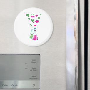 Imã Marca Química, Lab Glassware, Coração - Verde R