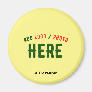 IMÃ MARCA VERIFICADA AMARELO DE PASTEL PERSONALIZADO M