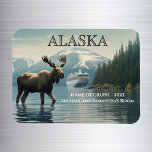 Ímã Marcador de Cabina de Cruzamento do Alaska Cruise<br><div class="desc">Este design pode ser personalizado na área fornecida pela alteração da foto e/ou do texto. Ou pode ser personalizado clicando em Personalizar este Modelo e, em seguida, escolhendo o clique para personalizar mais a opção e excluir ou alterar a cor do plano de fundo, adicionar texto, alterar a cor ou...</div>