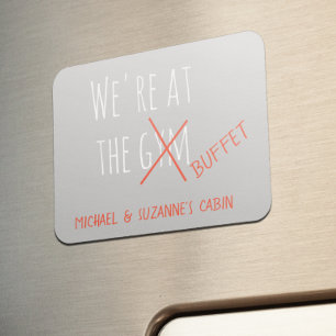 Ímã Marcador de Porta de Cruzeiro Engraçado no Buffet 