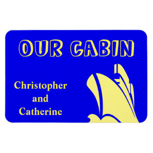 Ímã Marcador de porta de estado azul Navio a vapor