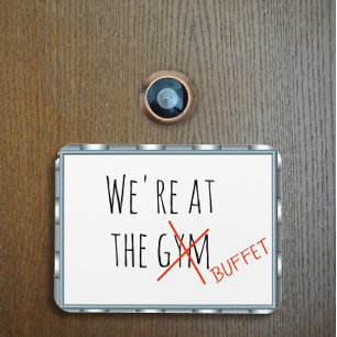 Ímã Marcador Engraçado Da Porta Do Cruzeiro No Buffet 