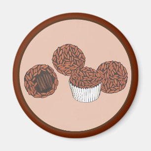 Imã Marcha das Trufas de Chocolate Brasileiro Brigadei