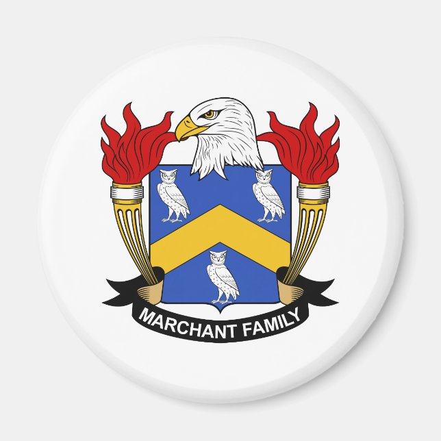 Imã Marchant Family Crest (Frente)