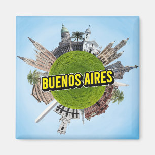 Imã Marco arquitetônico minúsculo planeta Buenos Aires