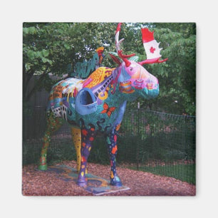 Imã Março da arte de Chicago dos alces