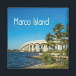 Imã Marco Island Florida with Bridge<br><div class="desc">Marco Island,  Florida near Naples photograph of the bridge to Marco Island with palm trees waving in the breeze.</div>