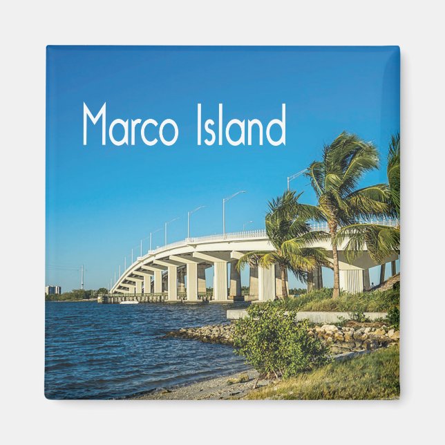 Imã Marco Island Florida with Bridge (Frente)