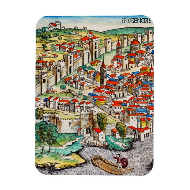 Ímã Marco medieval de Florença na Itália (Vertical)