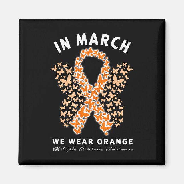 Imã Março Vestimos Orange Ms Multiple Sclerosis Awaren (Frente)