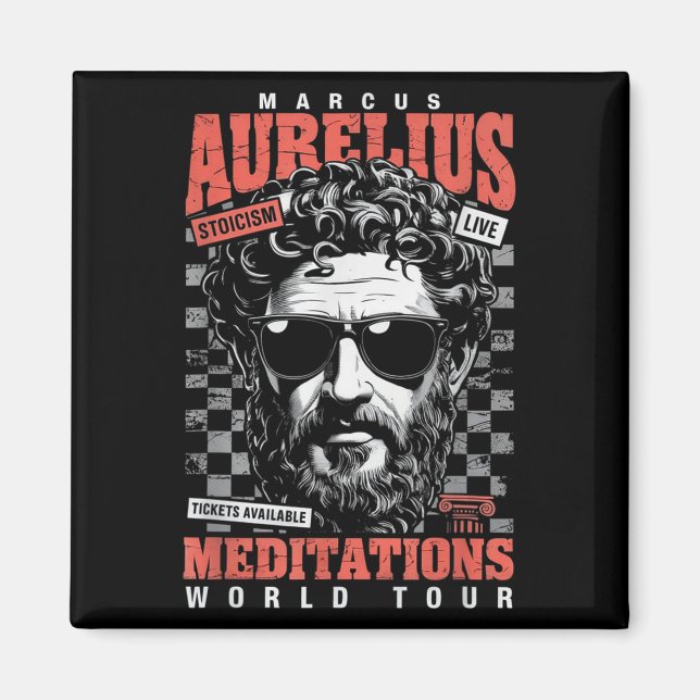 Imã Marcus Aurelius Stoic Philosoper Cotação Motivação (Frente)