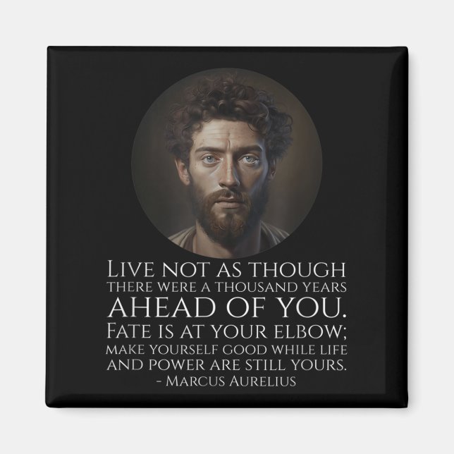 Imã Marcus Aurelius Stoicismo - Filosofia Estática Rom (Frente)