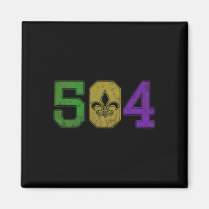 Imã Mardi Gras 504 T Shirt Nola New Orleans Louisiana