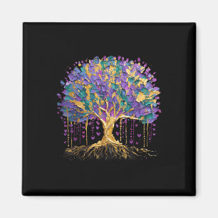 Imã Mardi Gras Bead Tree Carnaval Nova Orleans 2025