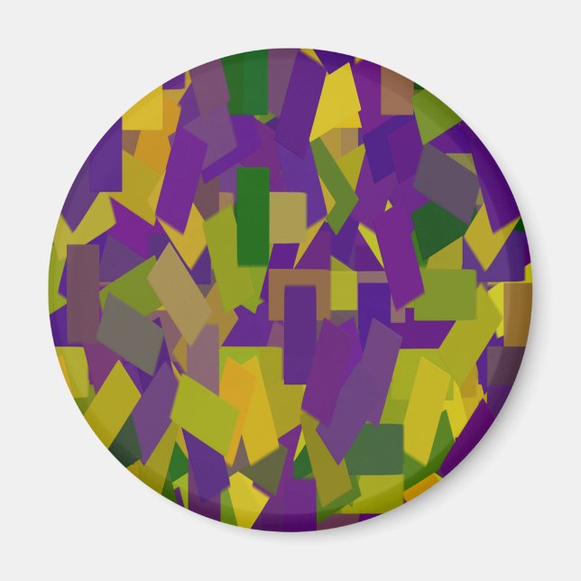 Imã Mardi Gras Blocks (Frente)