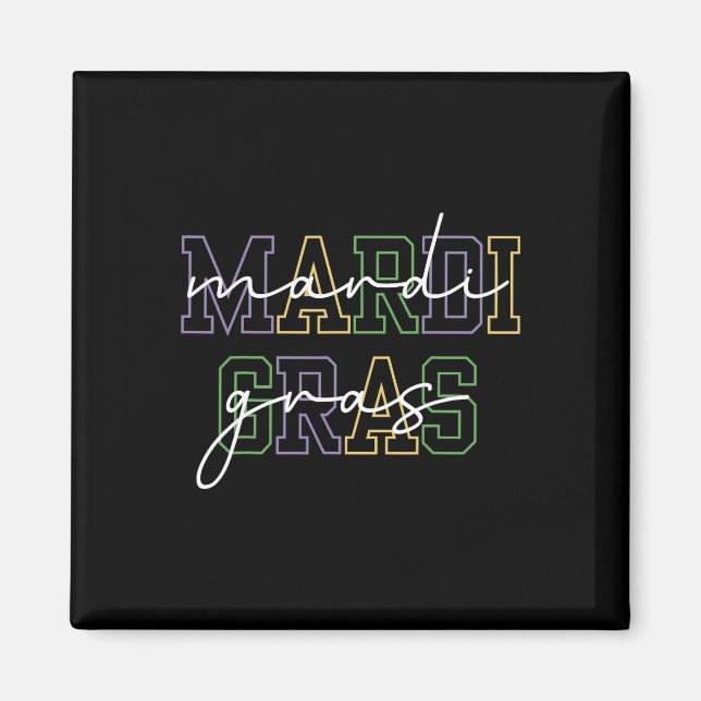 Imã Mardi Gras Carnaval Nova Orleans Para Mulheres (Frente)