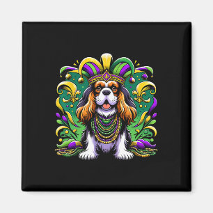 Imã Mardi Gras Cavalier King Charles Spaniel Dog Jeste