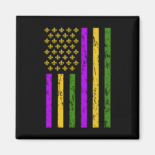 Imã Mardi Gras Celebra a Bandeira do Mardi Gras