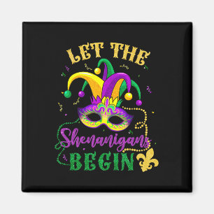 Imã Mardi Gras Costume Deixa Os Shenanigans Começarem