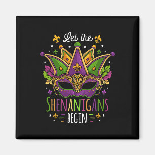 Imã Mardi Gras Costume Deixa Os Shenanigans Começarem