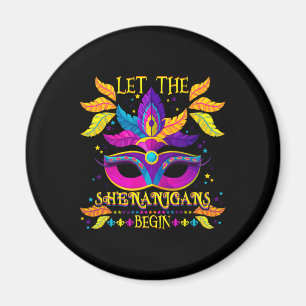 Imã Mardi Gras Costume Deixa Os Shenanigans Começarem