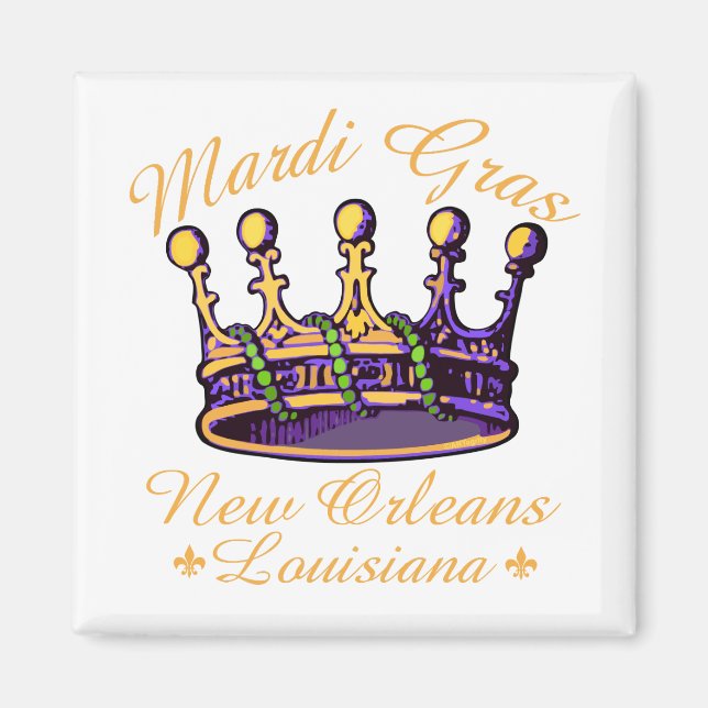 Imã Mardi Gras Crown (Frente)