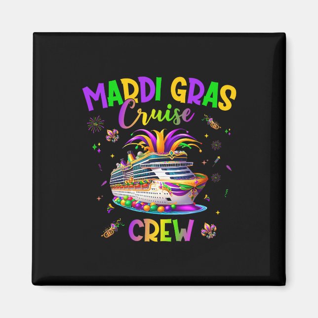 Imã Mardi Gras Cruise Crew 2025 Trip New Orleans Famil (Frente)